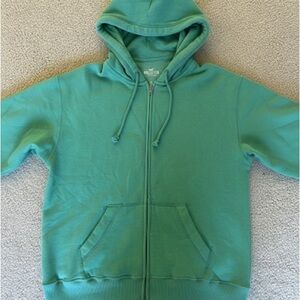 Hollister Teal Hooded Sweatshirt